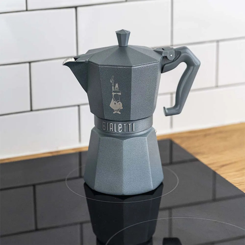 Moka per Induzione Silver Grey 3 tz