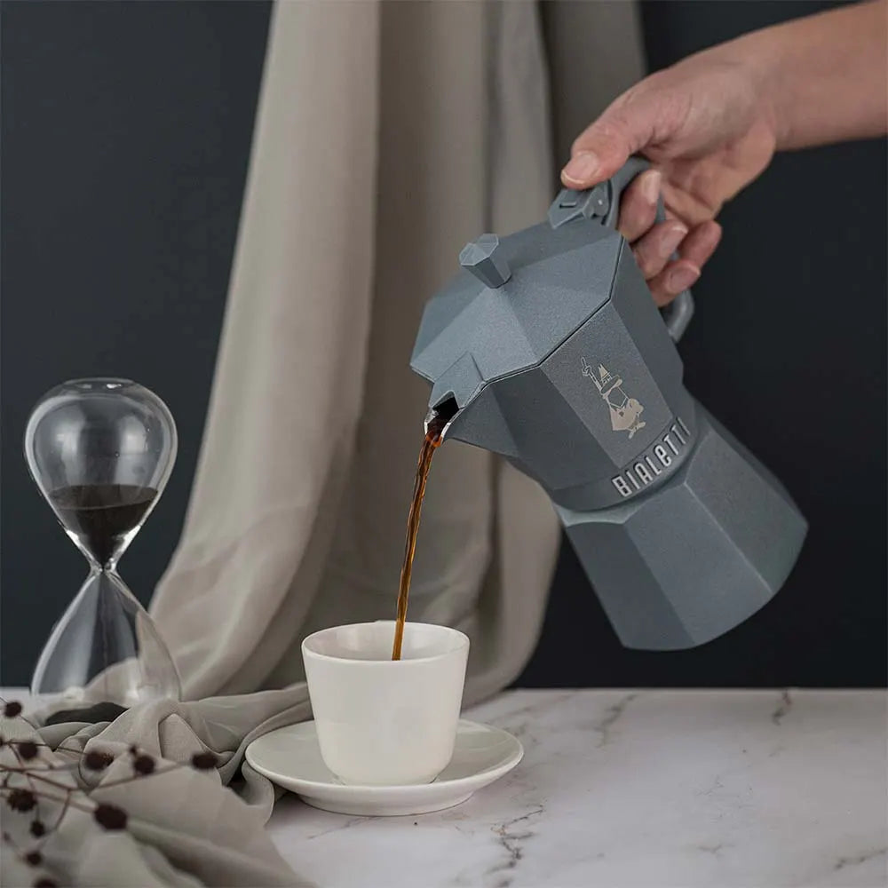 Moka per Induzione Silver Grey 3 tz