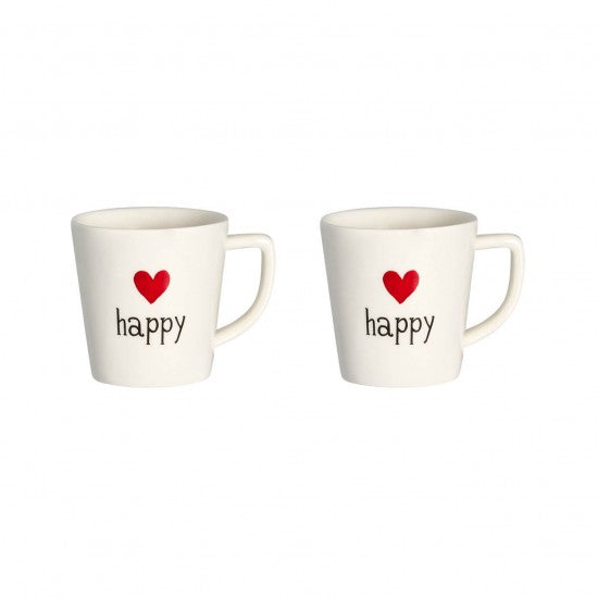 Set 2 tazzine espresso Happy