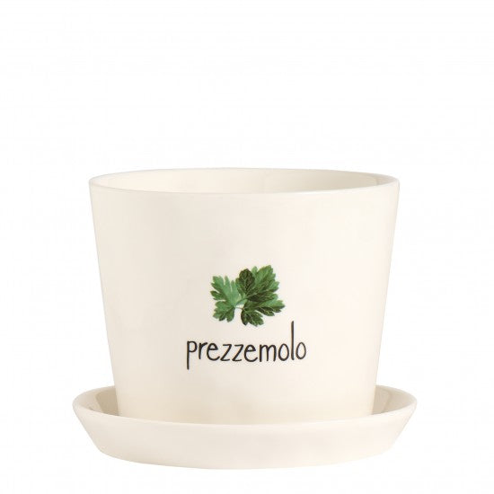 Vaso Prezzemolo, con sottovaso