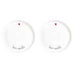 Set 2 Piatti piani Buon appetito