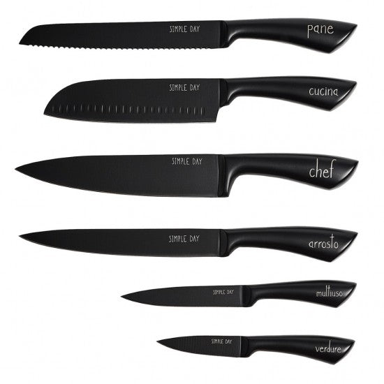Set 6 coltelli da cucina Funzioni