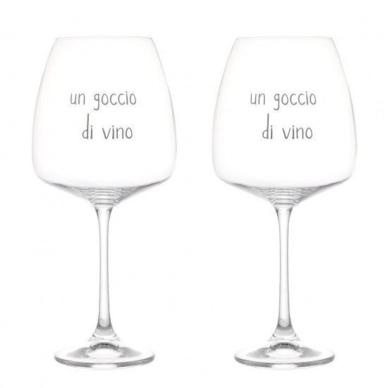 SET 2 CALICI 77CL UN GOCCIO DI VINO