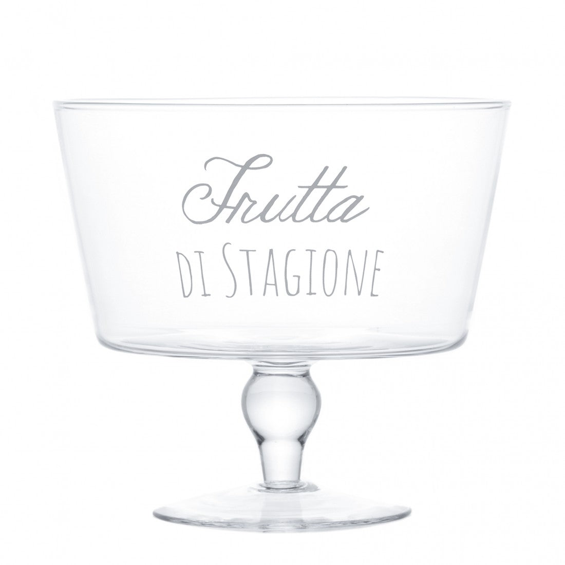 Alzata Porta frutta in vetro decoro Frutta Di Stagione