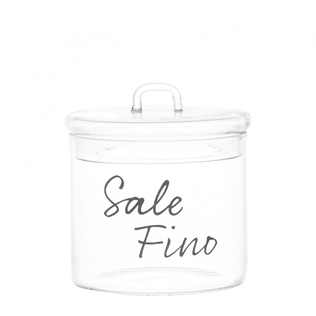 Barattolo Sale fino in nero