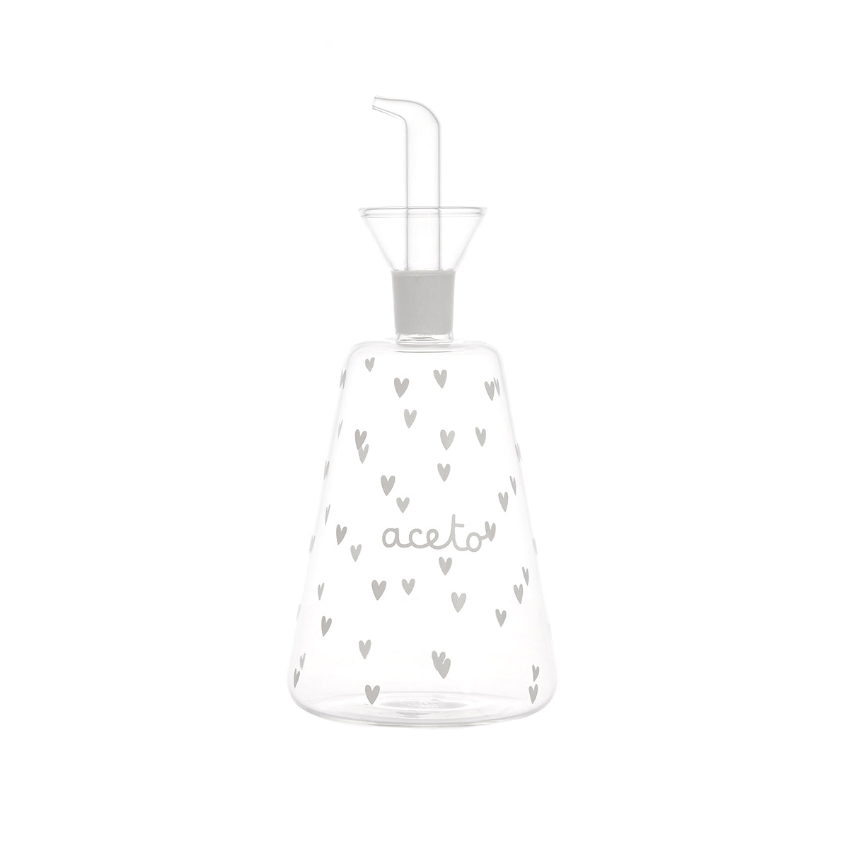 Bottiglia Conica 500 ml Aceto Cuori