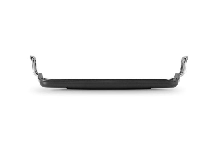 Grill grande rigato in alluminio antiaderente