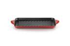 Grill rettangolare Tradition in ghisa vetrificata ,ciliegia 32 cm