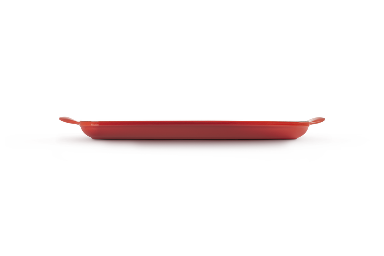 Grill rettangolare Tradition in ghisa vetrificata ,ciliegia 32 cm