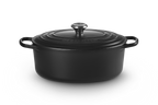 Cocotte ovale Evolution in ghisa vetrificata, interno nero 31cm
