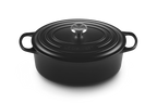 Cocotte ovale Evolution in ghisa vetrificata, interno nero 31cm