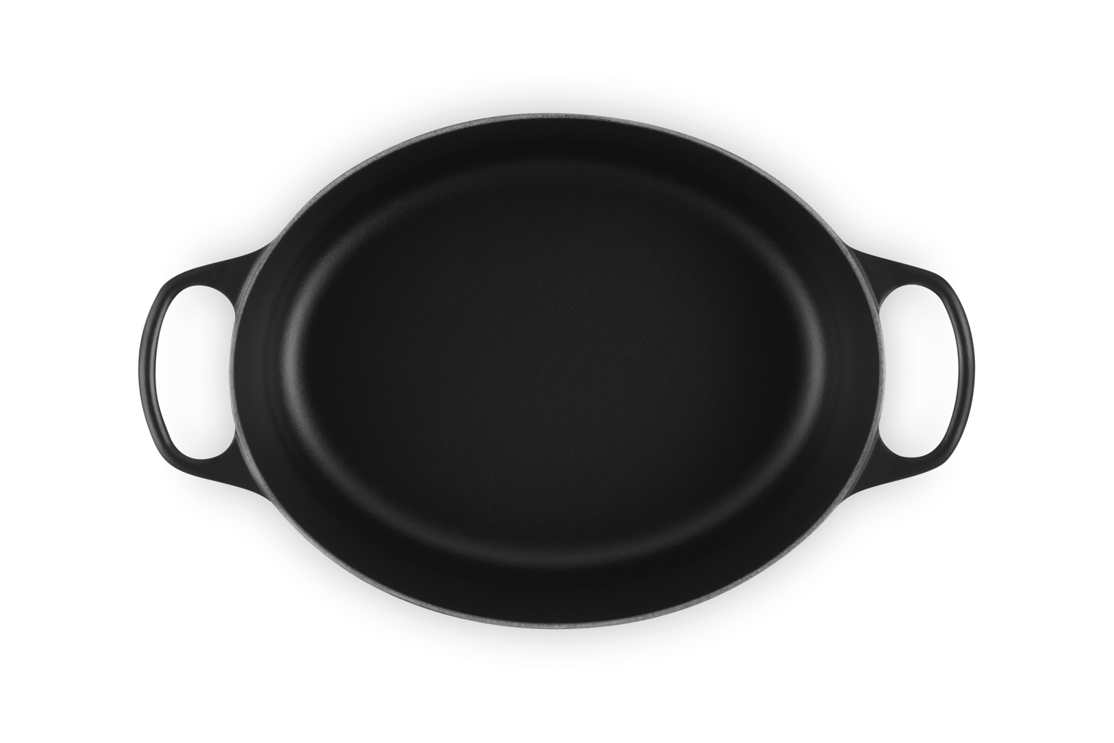 Cocotte ovale Evolution in ghisa vetrificata, interno nero 31cm