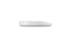 Poggiamestolo ovale in gres vetrificato bianco