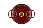 Cocotte rotonda Evolution in ghisa vetrificata 24cm Garnet