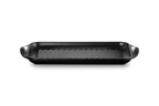 Grill rettangolare extralarge in ghisa vetrificata 47x25x32cm Nero Matt