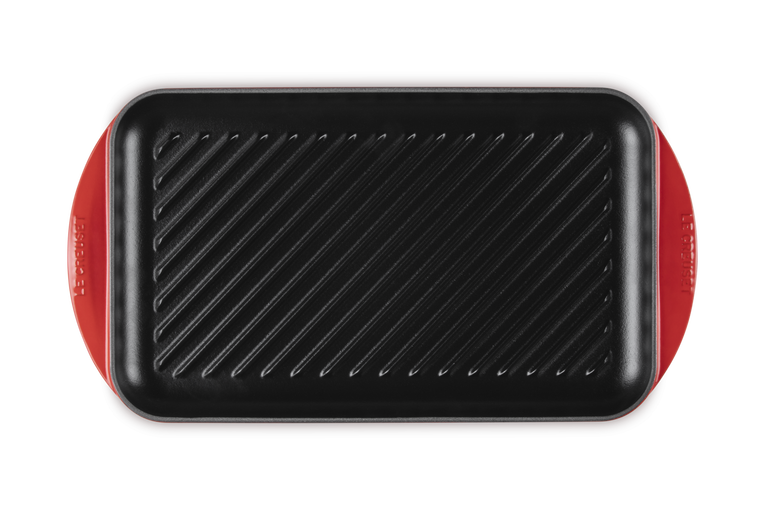Grill rettangolare extralarge in ghisa vetrificata 40cm