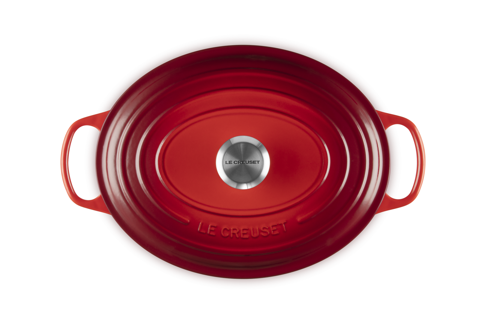 Cocotte ovale Evolution in ghisa vetrificata rossa ,31 cm