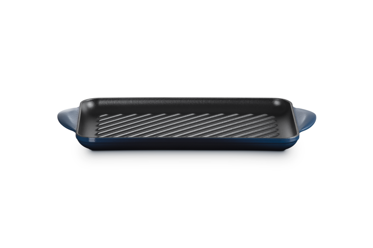 Grill rettangolare Tradition in ghisa vetrificata 32x22cm Nuit