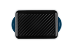 Grill rettangolare Tradition in ghisa vetrificata 32x22cm Nuit
