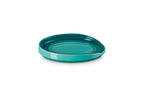 Poggiamestolo ovale in gres vetrificato blu
