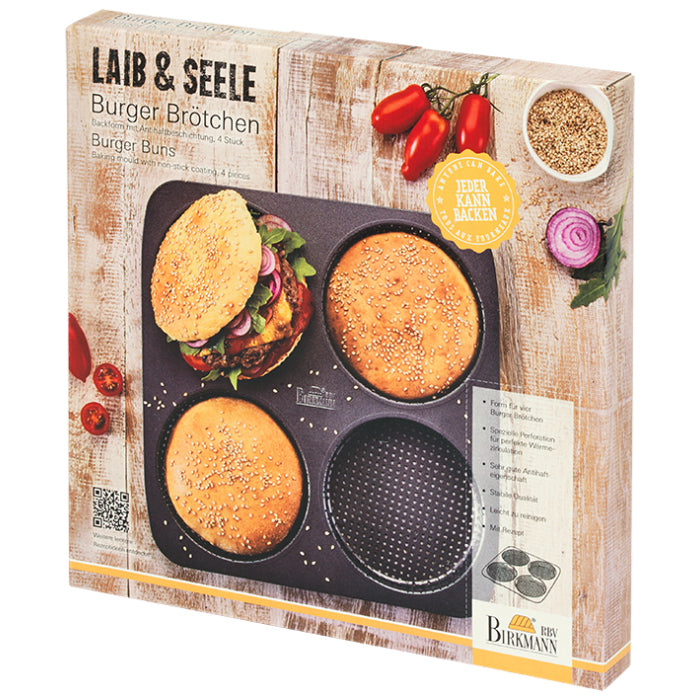 Vassoio per panini da hamburger perforato