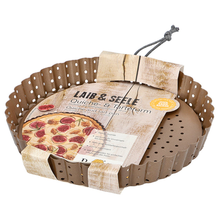 TEGLIA PER QUICHE E FLAN | 20 CM FORATA | CON FONDO MOBILE