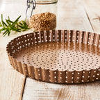 TEGLIA PER QUICHE E FLAN | 30 CM FORATA | CON FONDO MOBILE