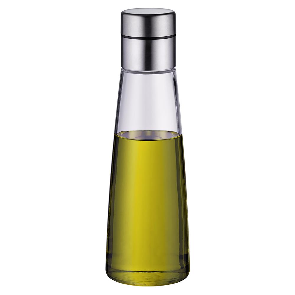 Oliera / Acetiera 500 ml in Cromargan e Vetro Soffiato