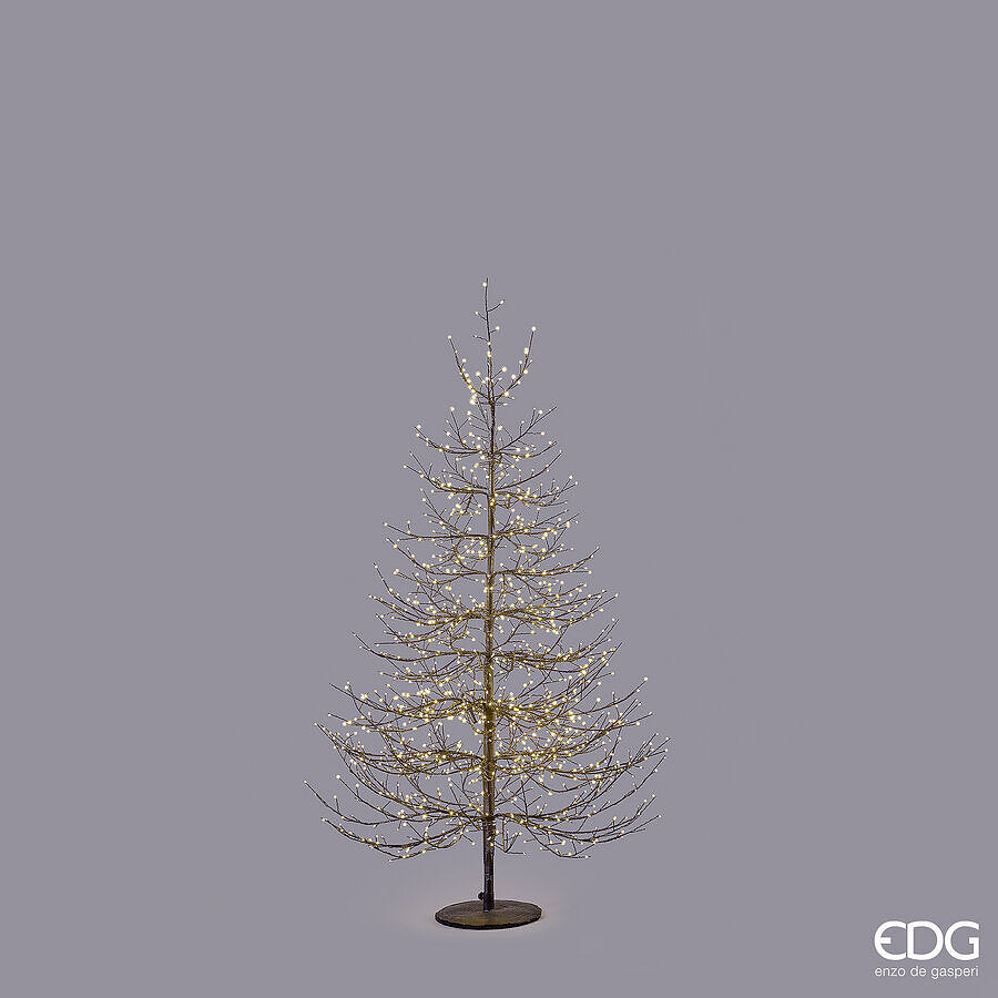 Albero LED Faggio Rich EDG Enzo De Gasperi 1440 LED Nero H150 cm