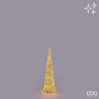 EDG Albero LED Curly Cono Oro H 80