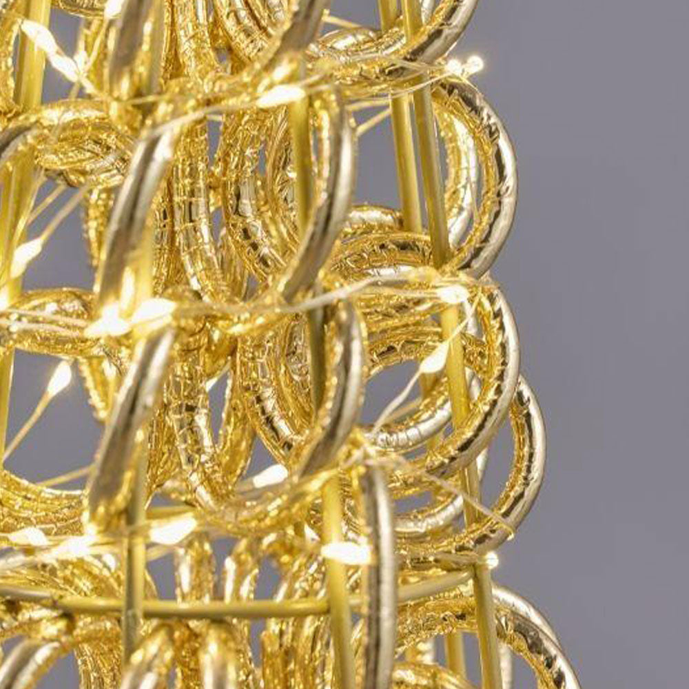 EDG Albero LED Curly Cono Oro H 80
