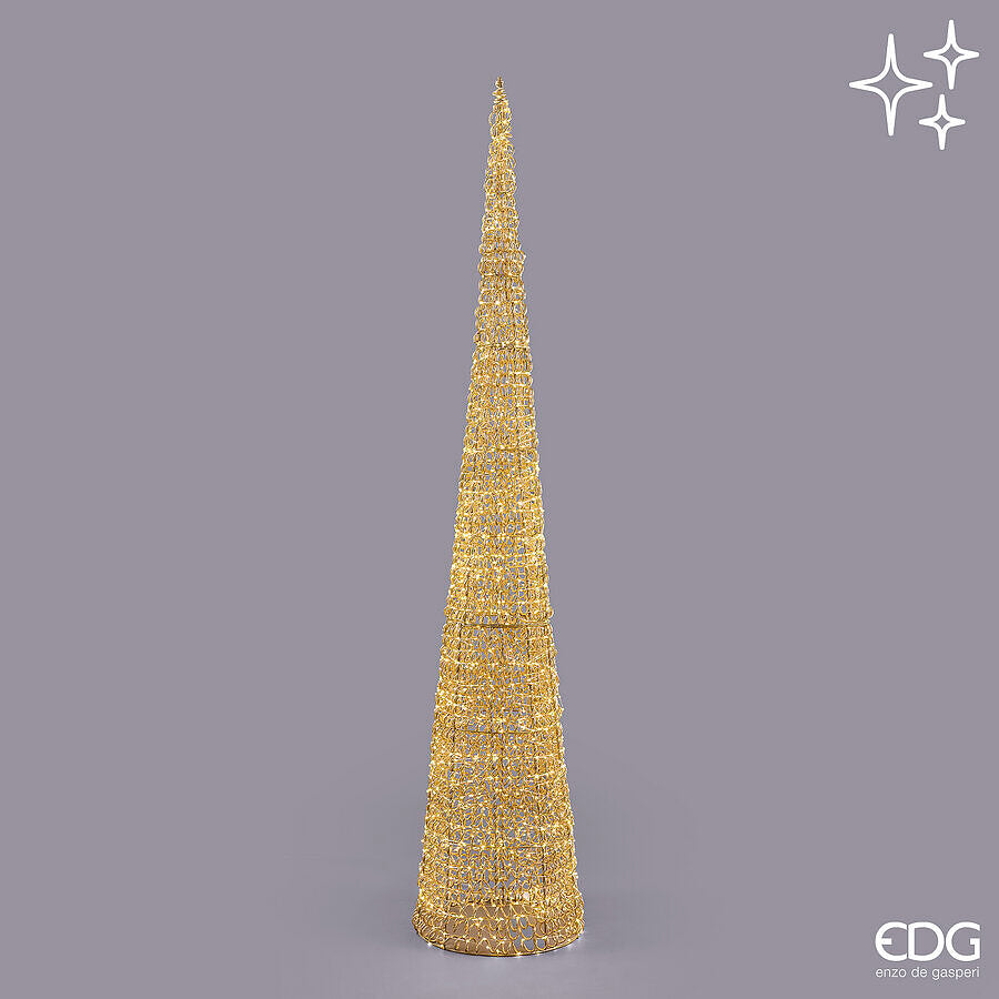 EDG ALBERO LED CURLY CONO 2400MICROLED H.210 D.40