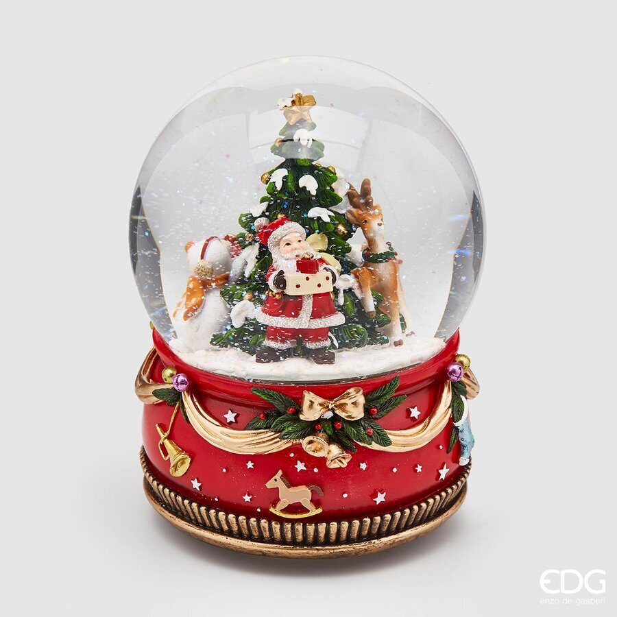Boule De Neige Carillon Babbo Natale Pino