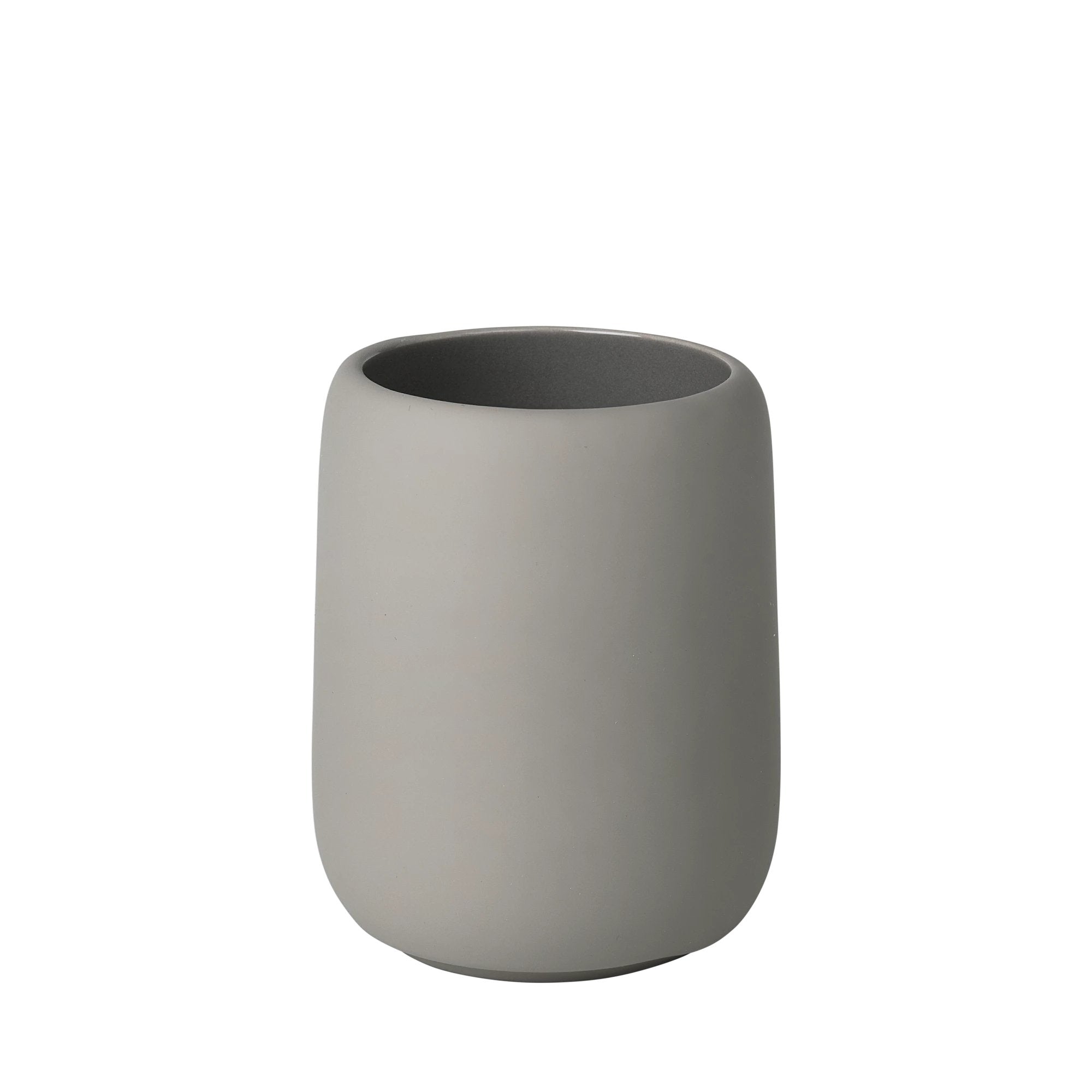 Porta spazzolino in ceramica grigio Blomus