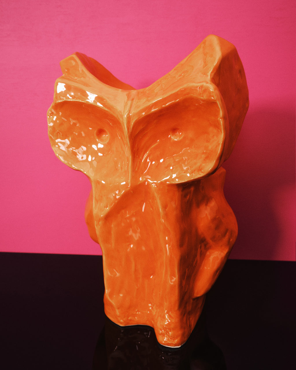 Vaso gufo S arancione After Midnight