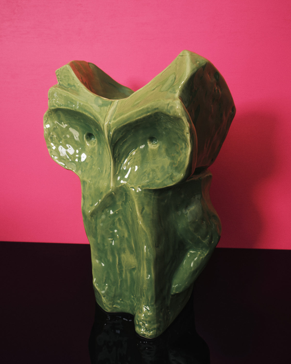Vaso gufo L verde After Midnight