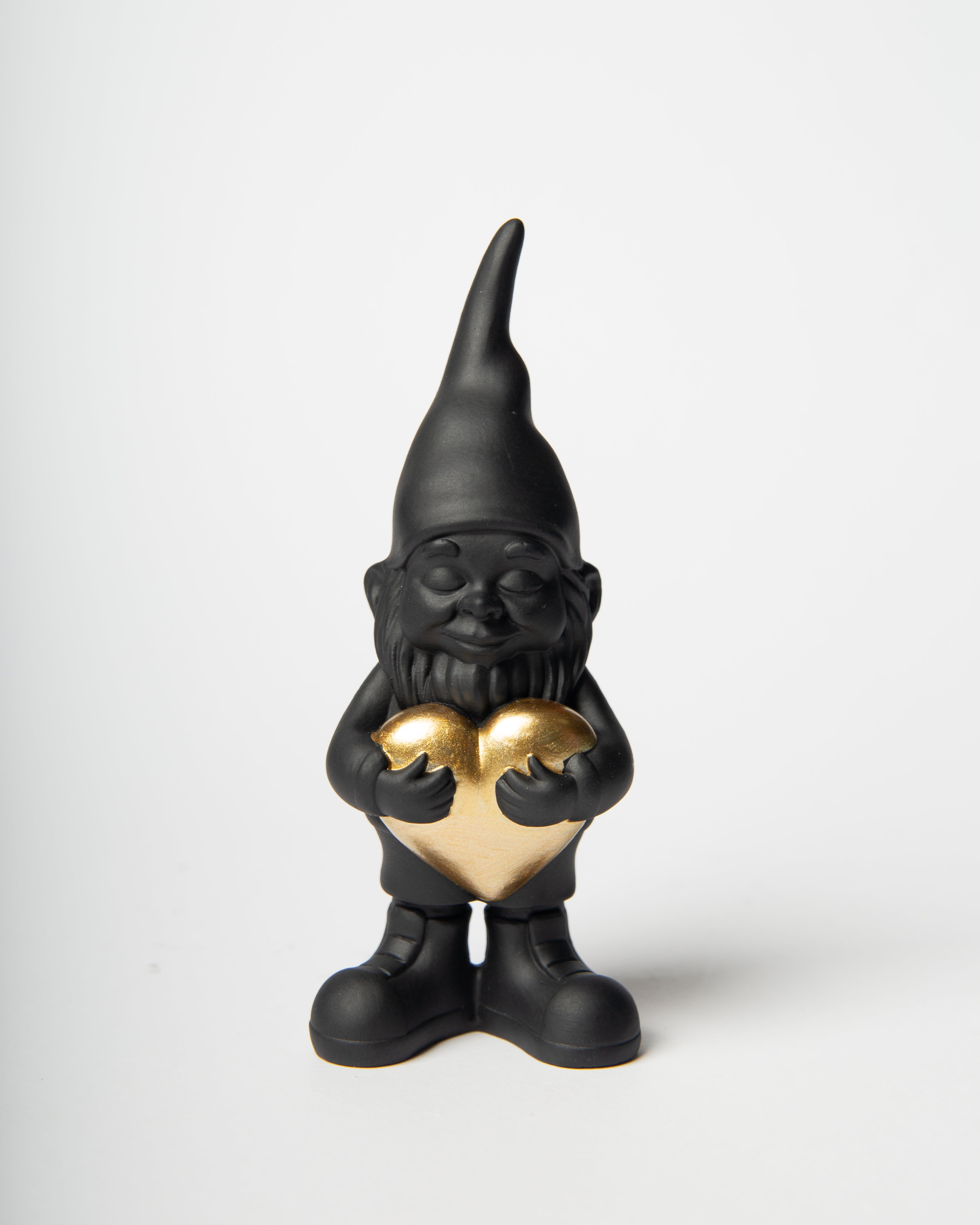 Lover- Nano nero con cuore oro