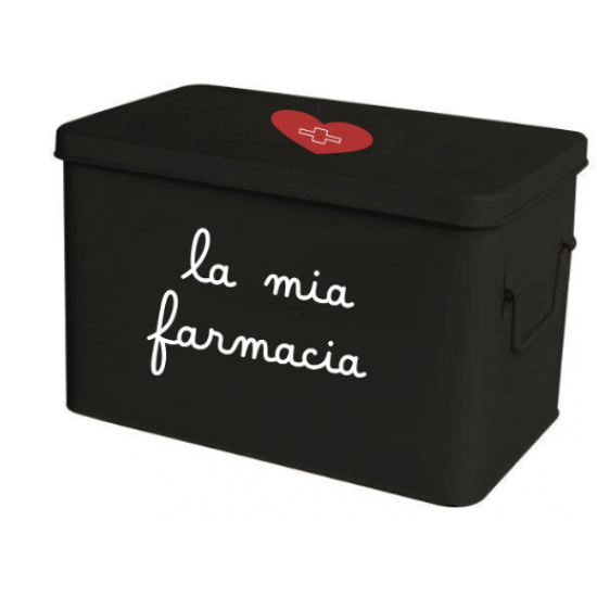 Scatola in acciaio verniciato La mia farmacia - Grande