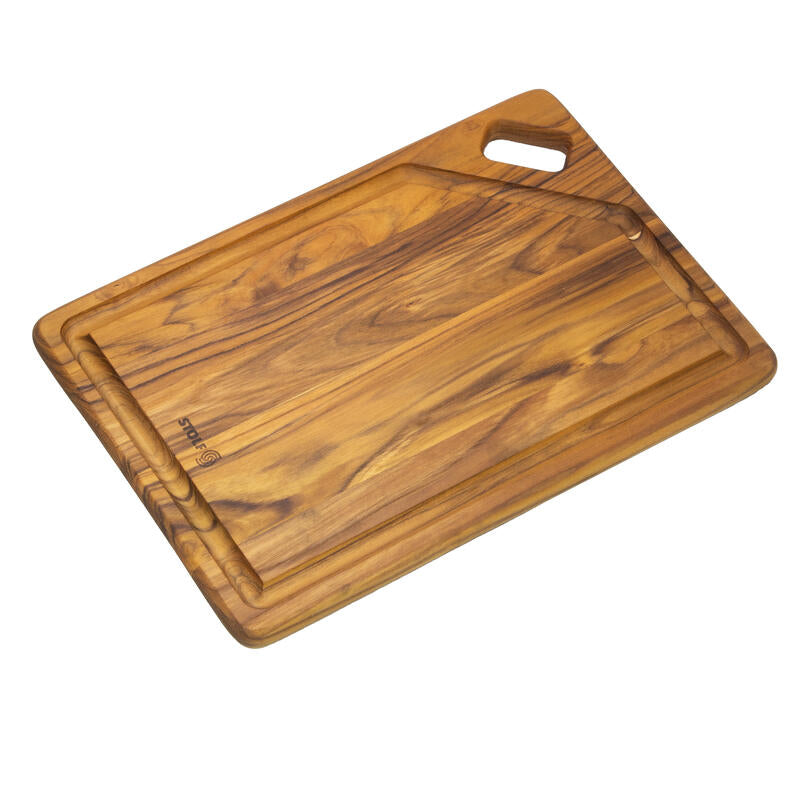 Tagliere con scanalatura in TEAK 46x36x1,9 cm