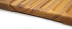 Tagliere pane con scanalatura in TEAK 39x25x1,9 cm