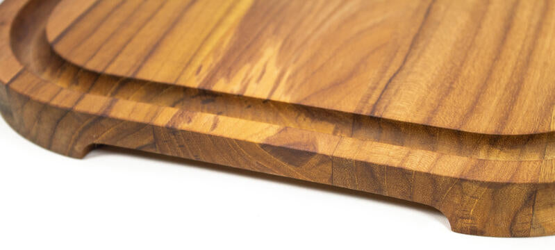 Tagliere con scanalatura in TEAK 40x28x2,4 cm