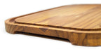 Tagliere con scanalatura in TEAK 40x28x2,4 cm