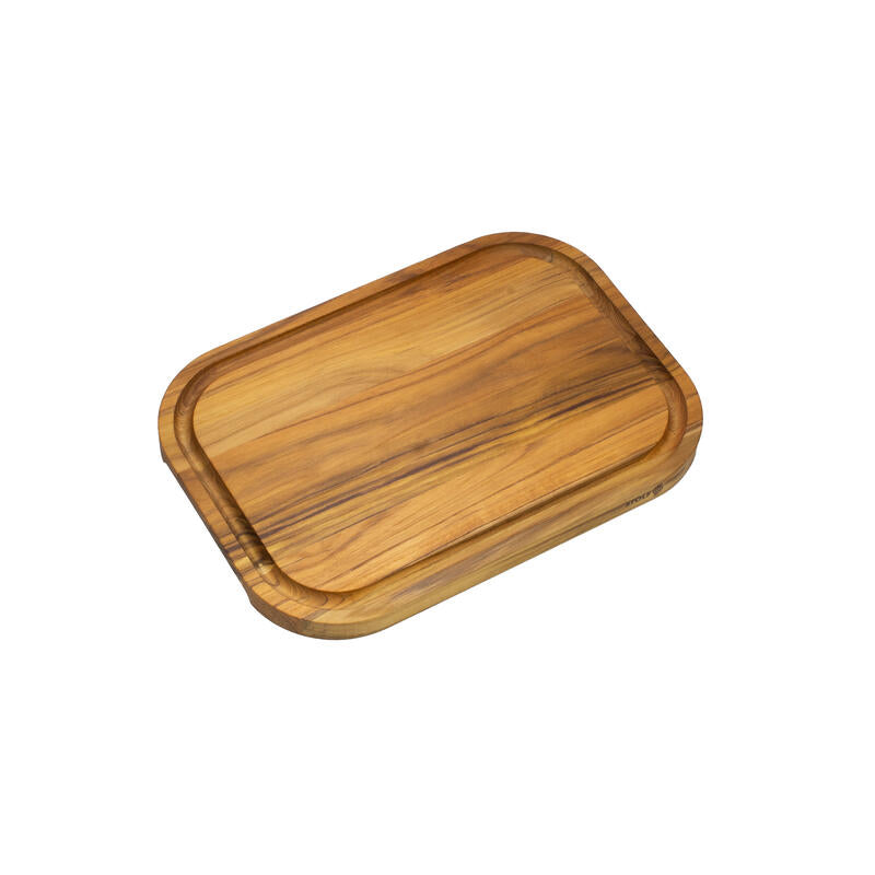 Tagliere con scanalatura in TEAK 40x28x2,4 cm