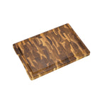 Tagliere con scanalatura in TEAK END GRAIN 58,5x38x3,2 cm