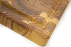 Tagliere con scanalatura in TEAK END GRAIN 58,5x38x3,2 cm