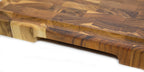 Tagliere con scanalatura in TEAK END GRAIN 58,5x38x3,2 cm