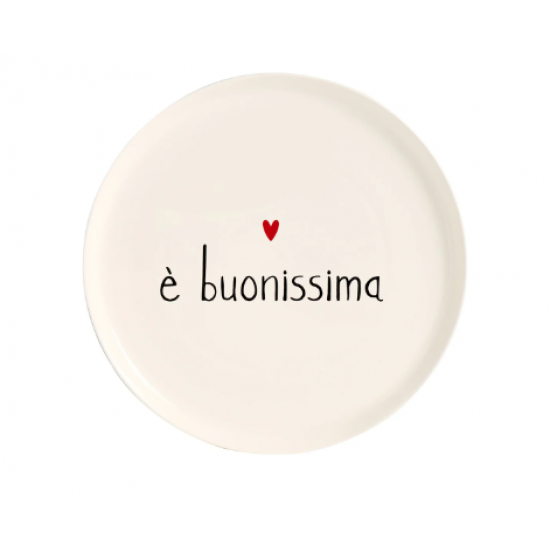Piatto pizza E' buonissima 31,5 cm