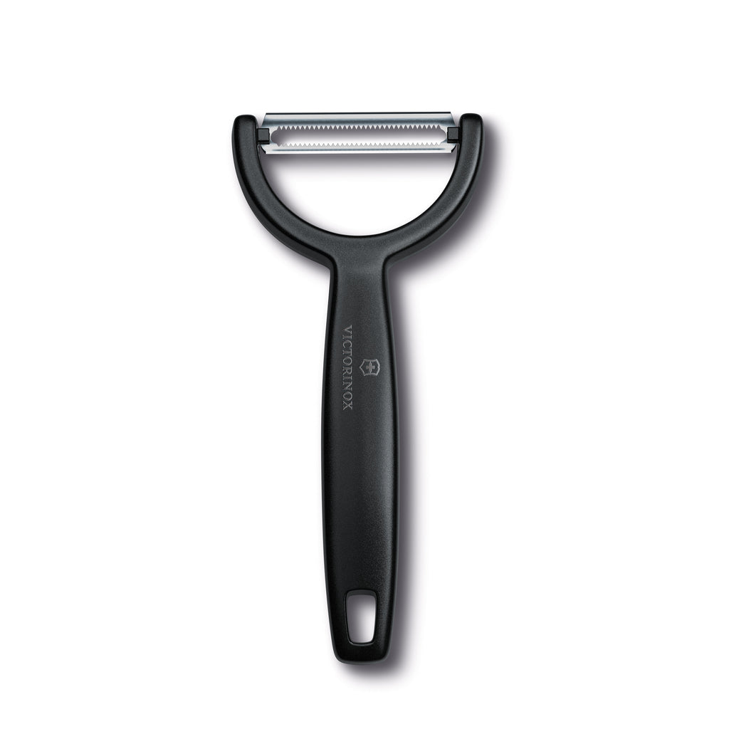 Pelaverdure Ypso nero con lama dentellata