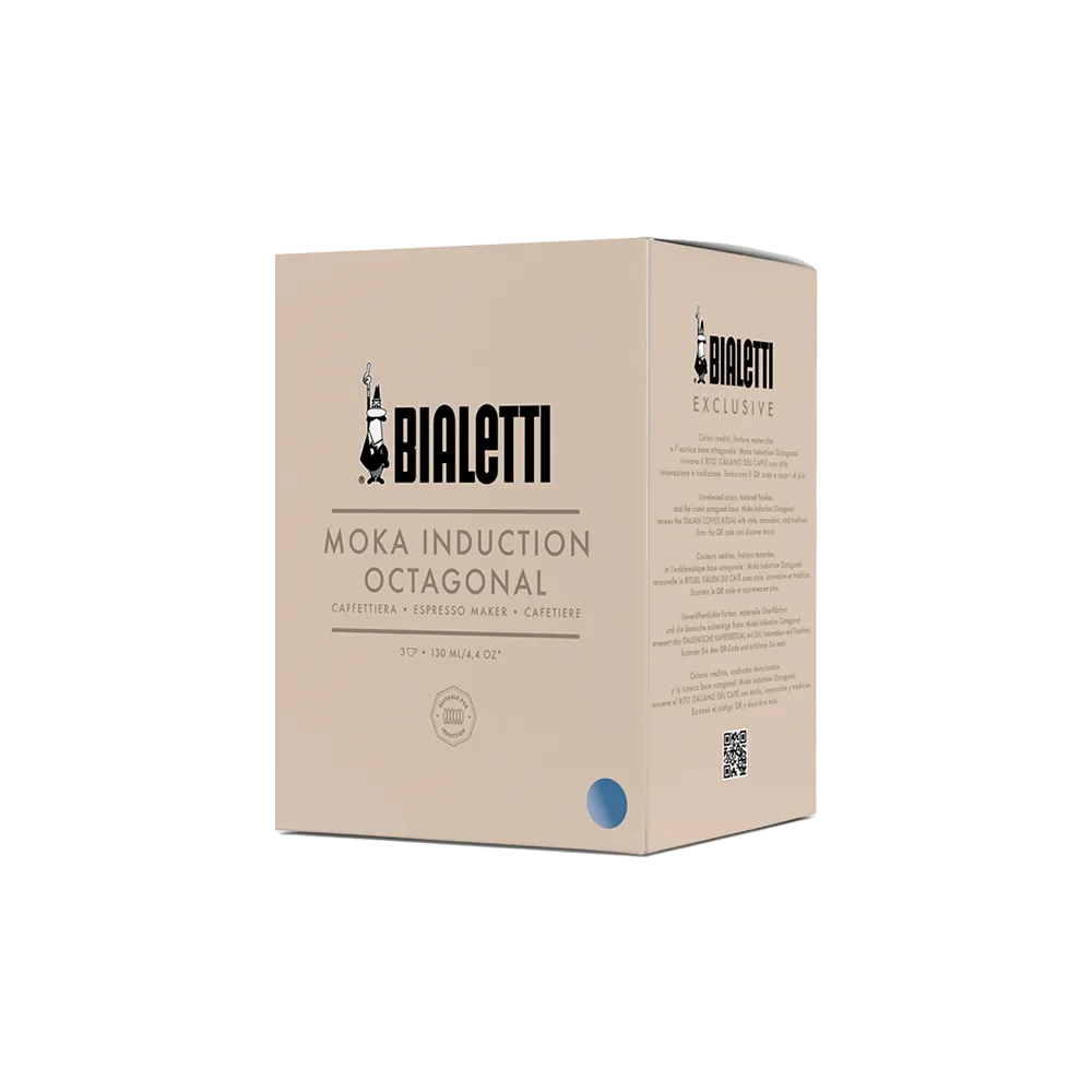 Moka per Induzione Silver Grey 3 tz