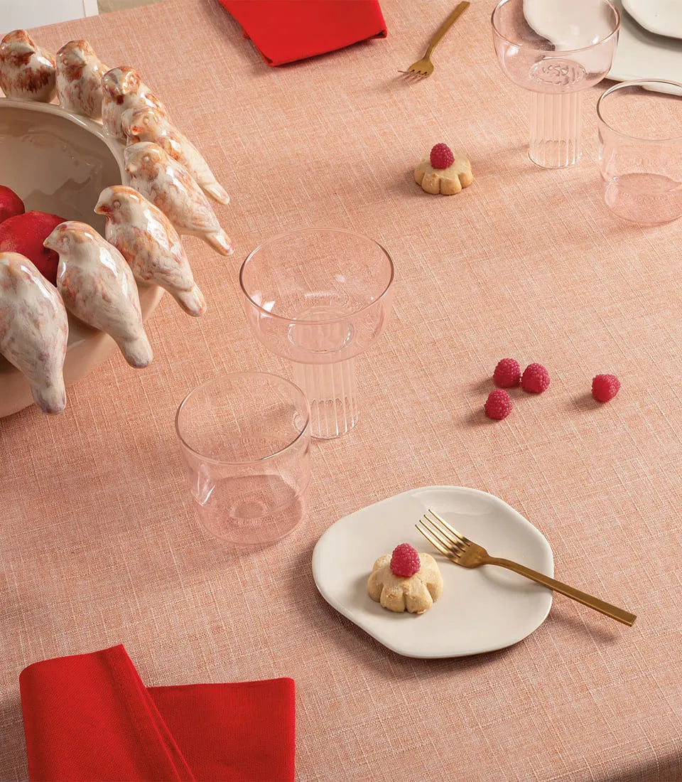 Sale rosa - tovaglia antimacchia 155x270cm